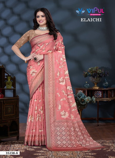 Elaichi 35238 A To D By Vipul Brasso Casual Wear Saree Wholesale Shop In Surat